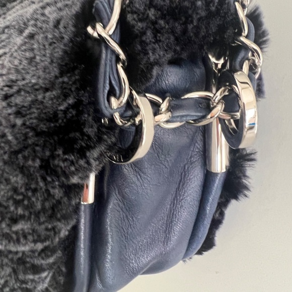 Authentic Chanel - Lapin Rabbit Fur and Leather Classic Single Flap Handbag - Picture 13 of 16